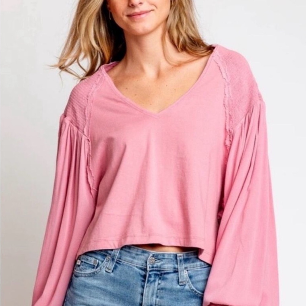 NWT Free People Kathy Blush Tee